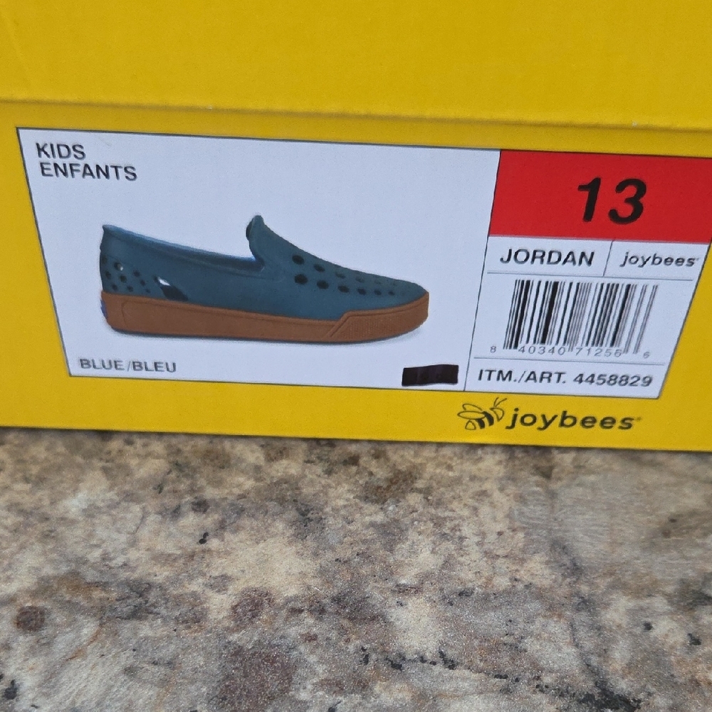 Joybees Size 13 Boy's NEW Blue Slip-On Water Shoes - Picture 2 of 6